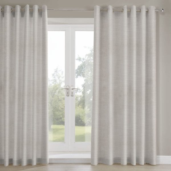 nova natural woven lined curtains image